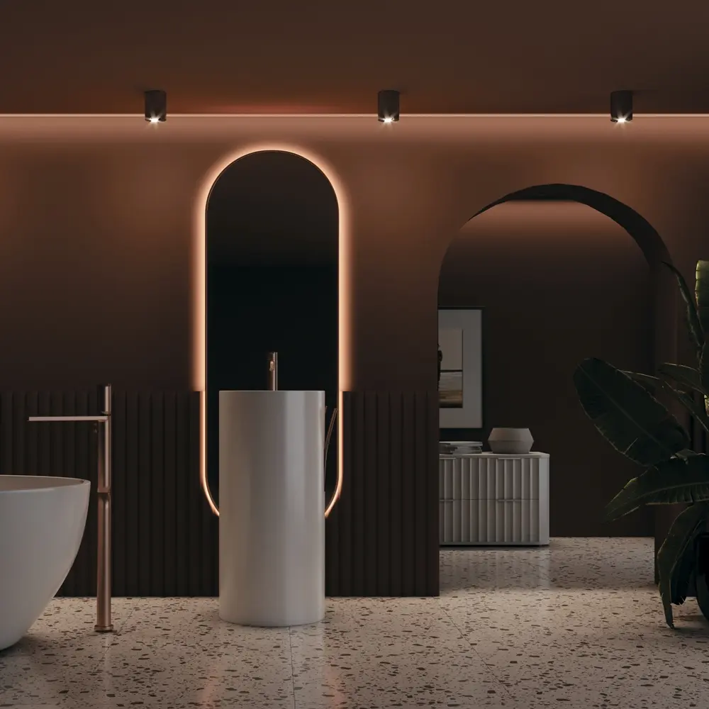 led e faretti per bagno cieco