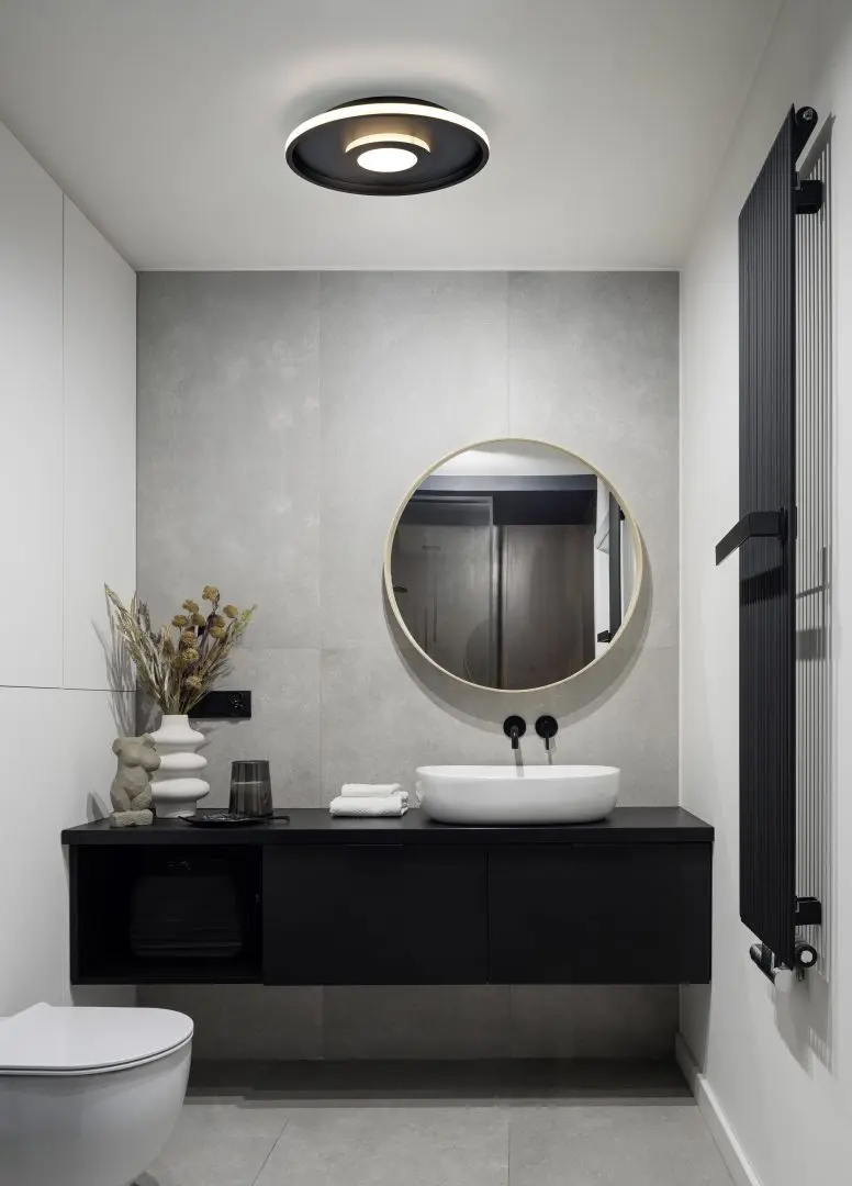 plafoniera bagno cieco piccolo