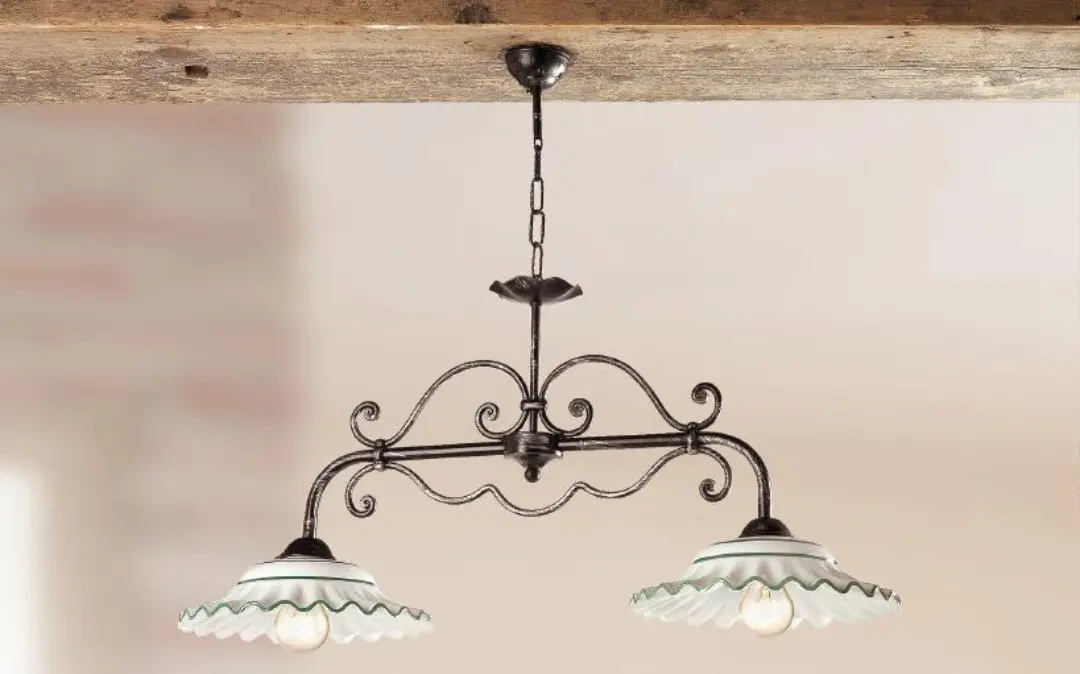 illuminazione con soffitto a travi