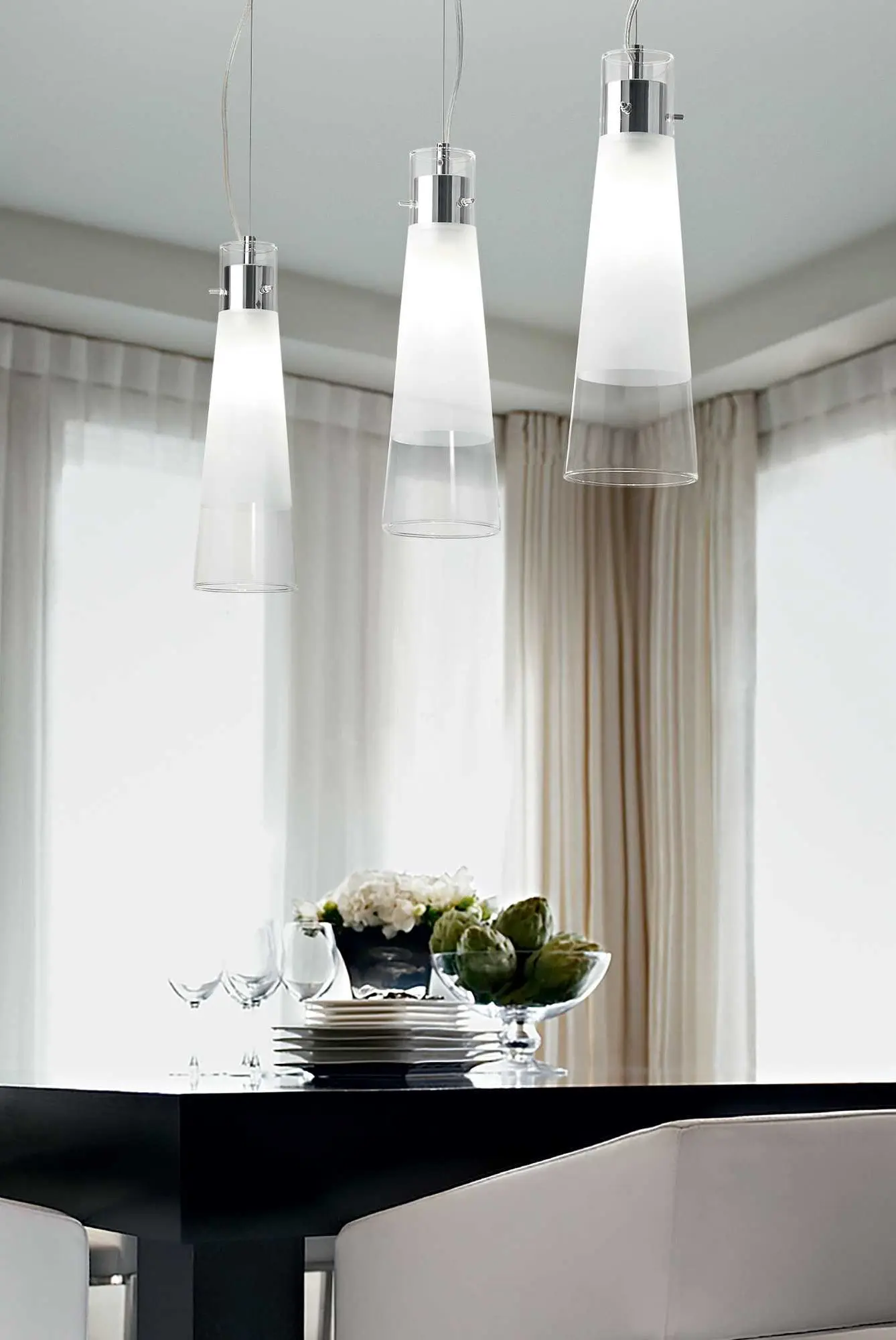 pulizia lampadario in vetro