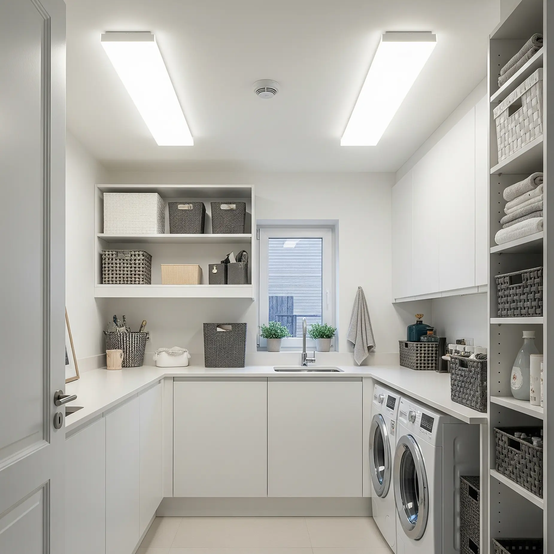 come illuminare una lavanderia in casa