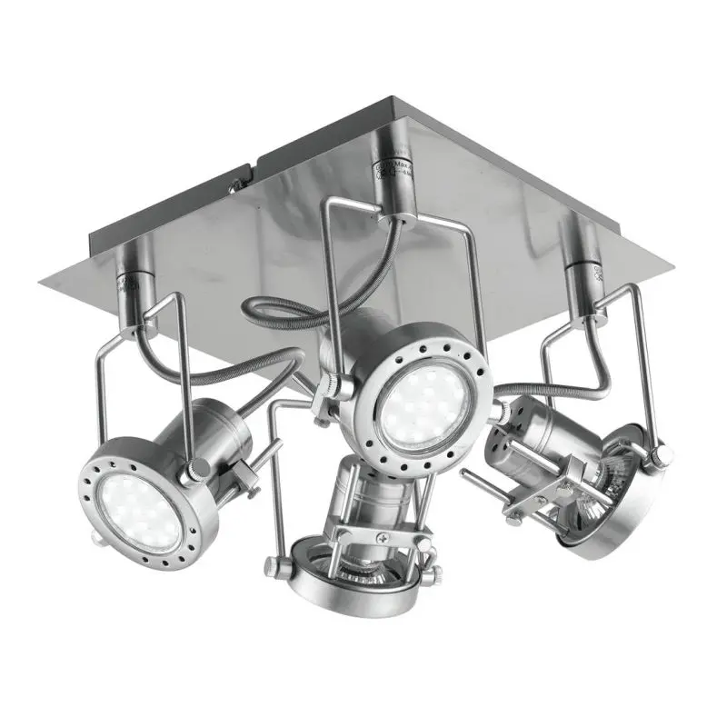 plafoniera con 4 spot orientabili
