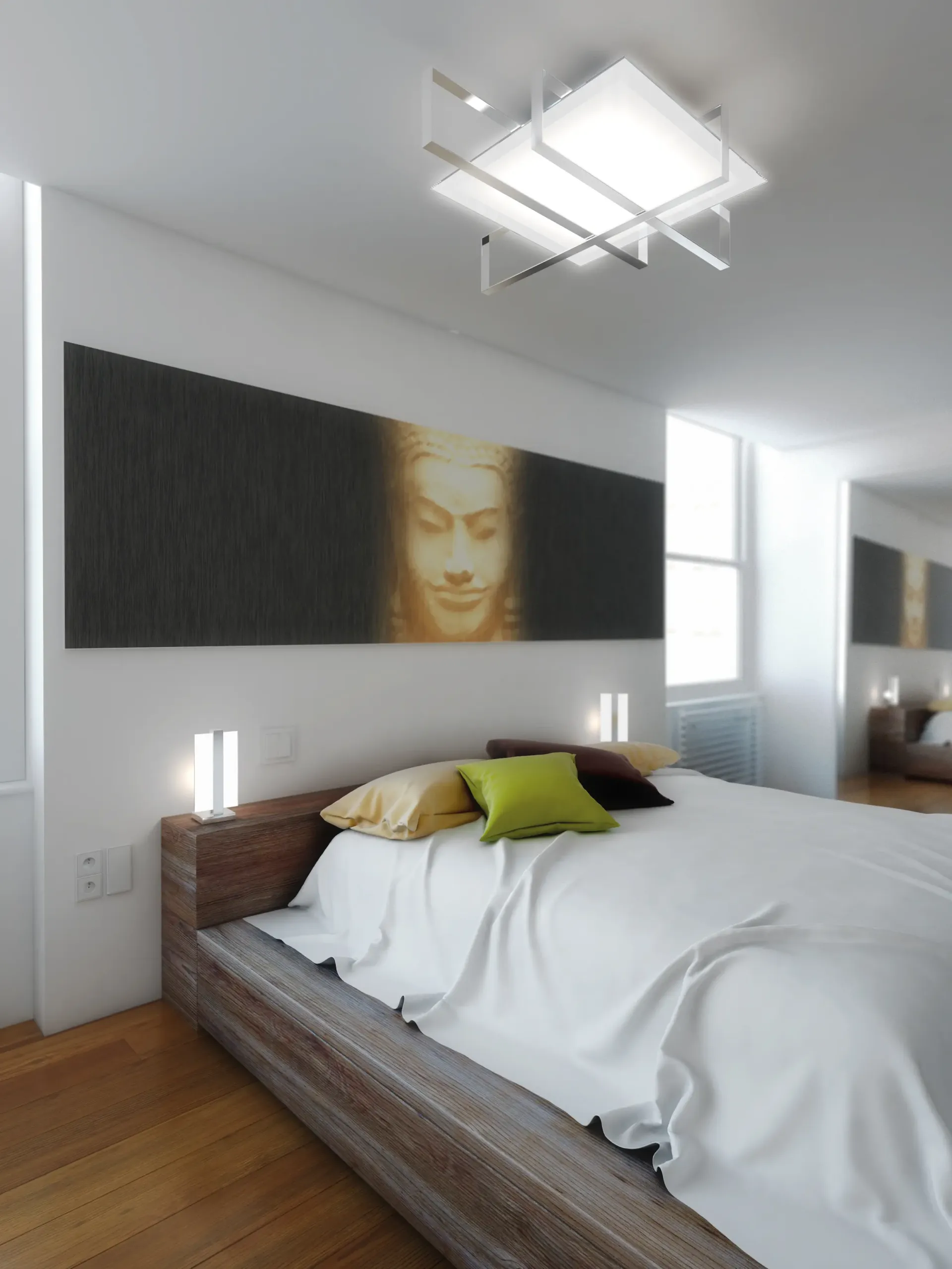 lampade coordinate in camera da letto