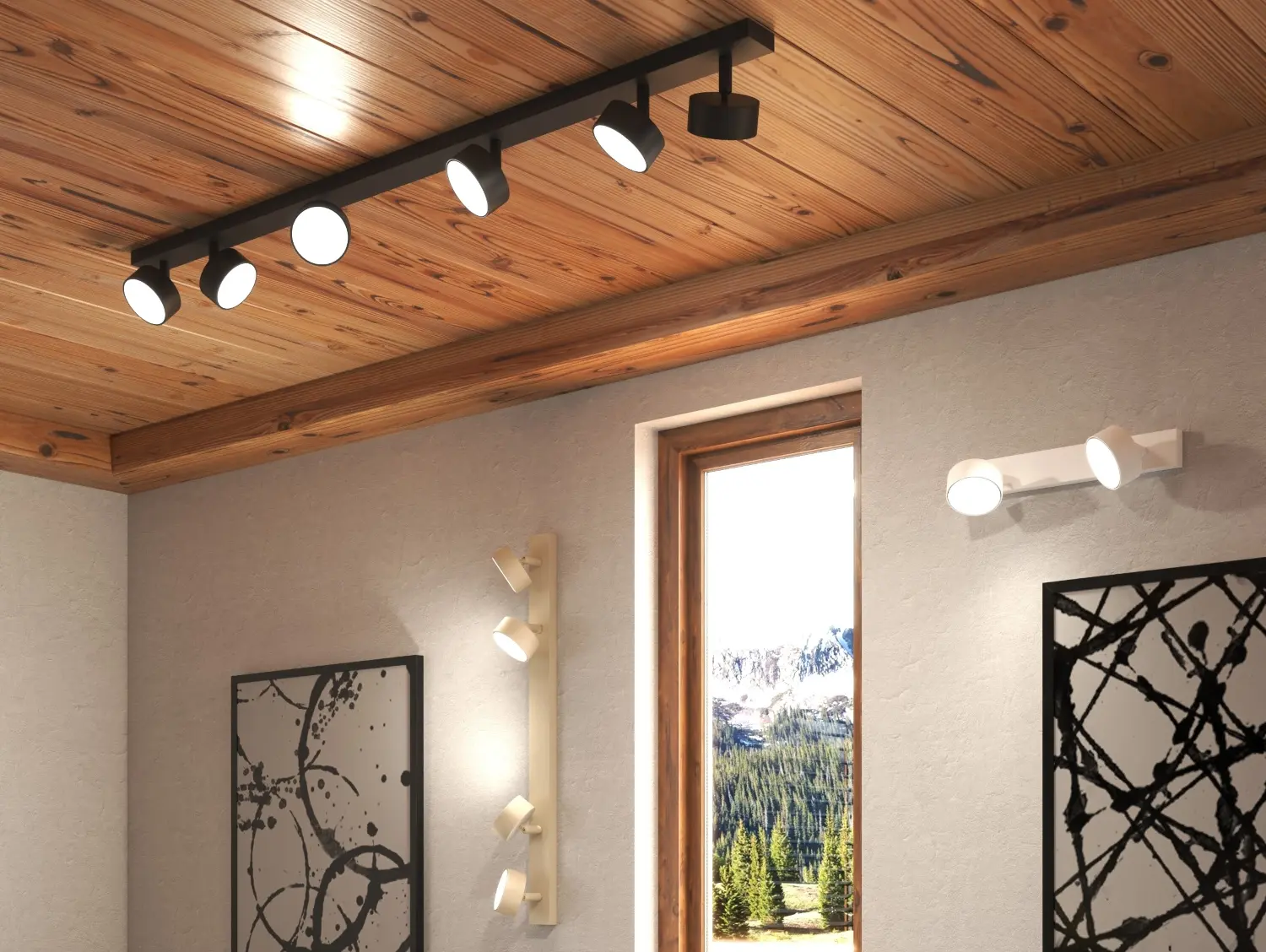 illuminazione a binari