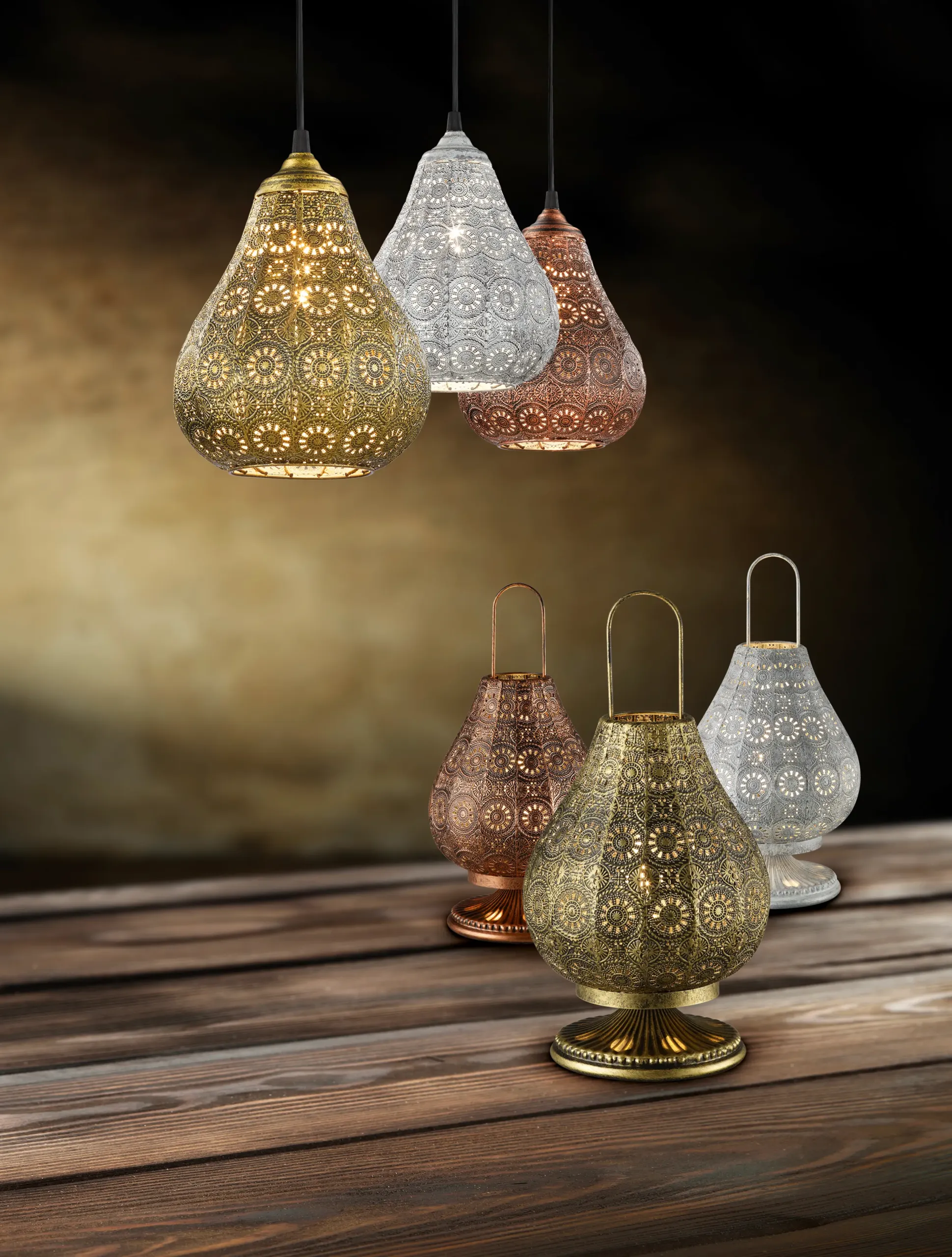 lampadari colorati per soggiorno