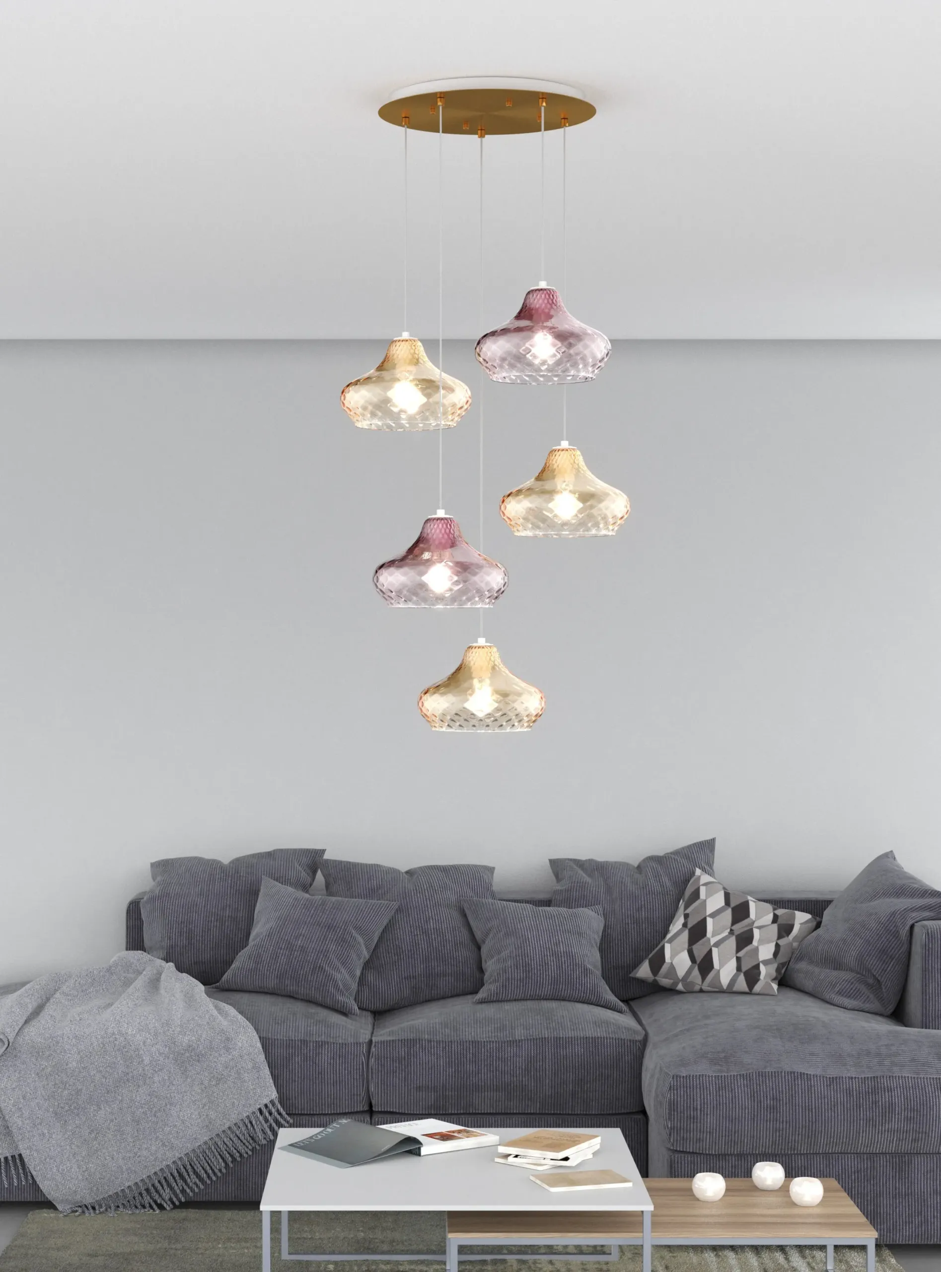 sospensioni in vetro vari colori