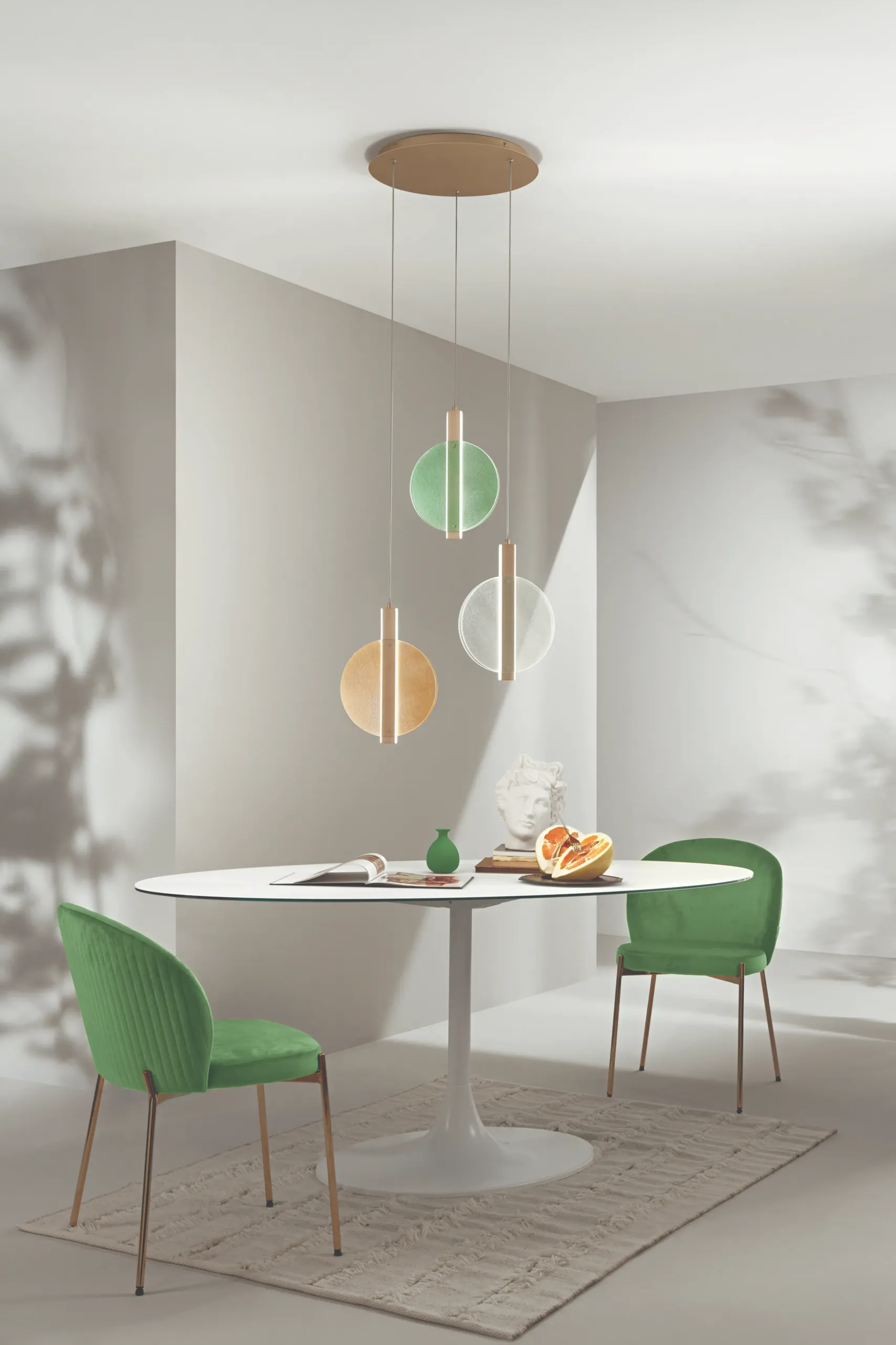 lampadario multicolor