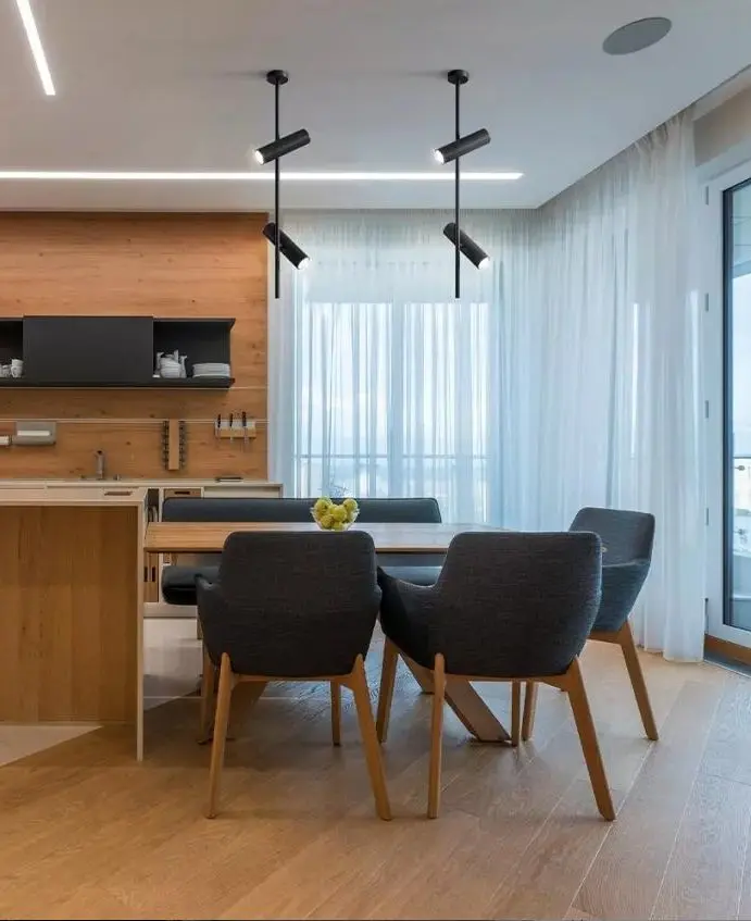 faretti su binario per cucina