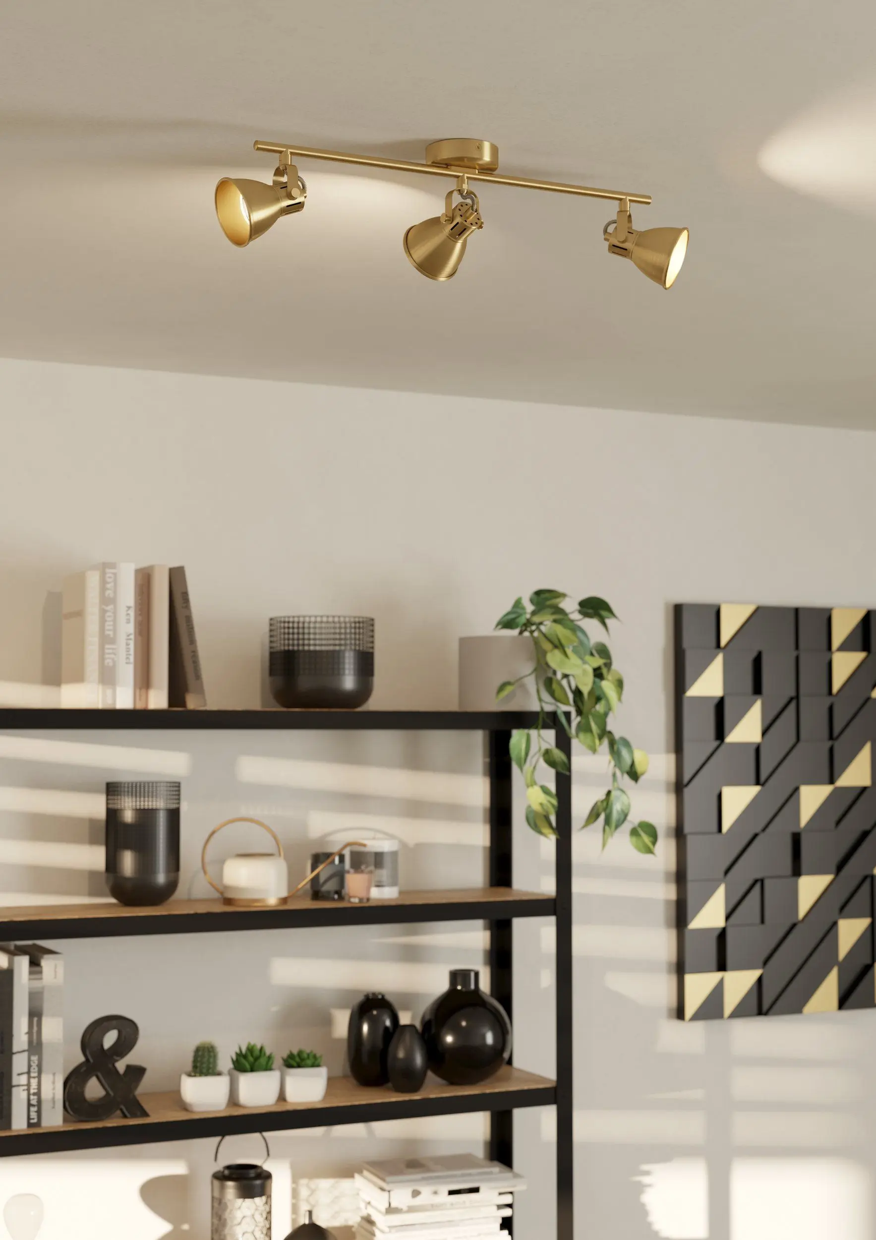 installazione binari con faretti