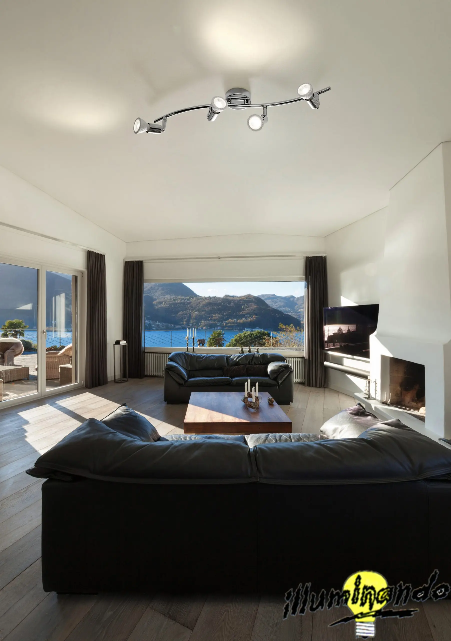 faretti a soffitto per soggiorno