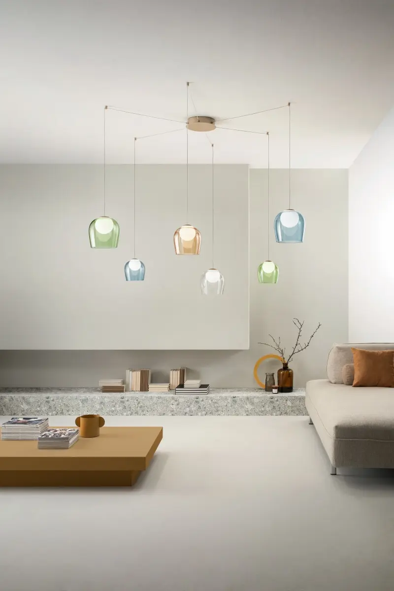 illuminazione con lampadari a ragno