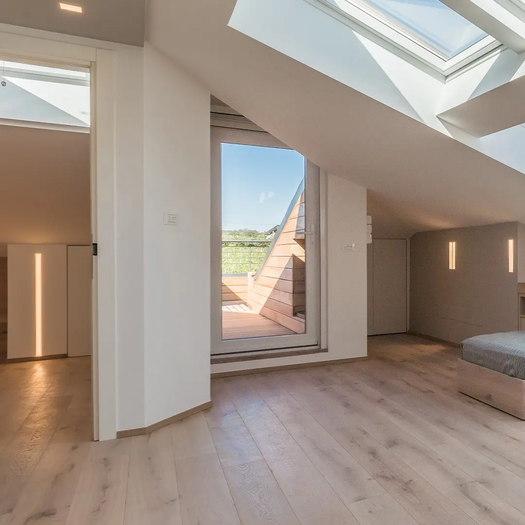 illuminazione mansarda con incassi