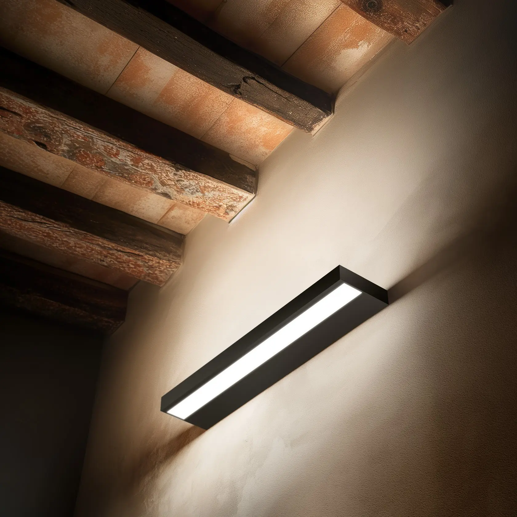 illuminazione mansarda con applique