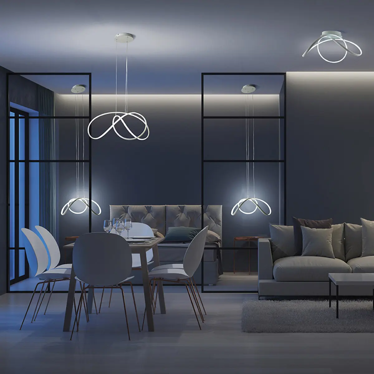 distribuzione luce nelle stanze