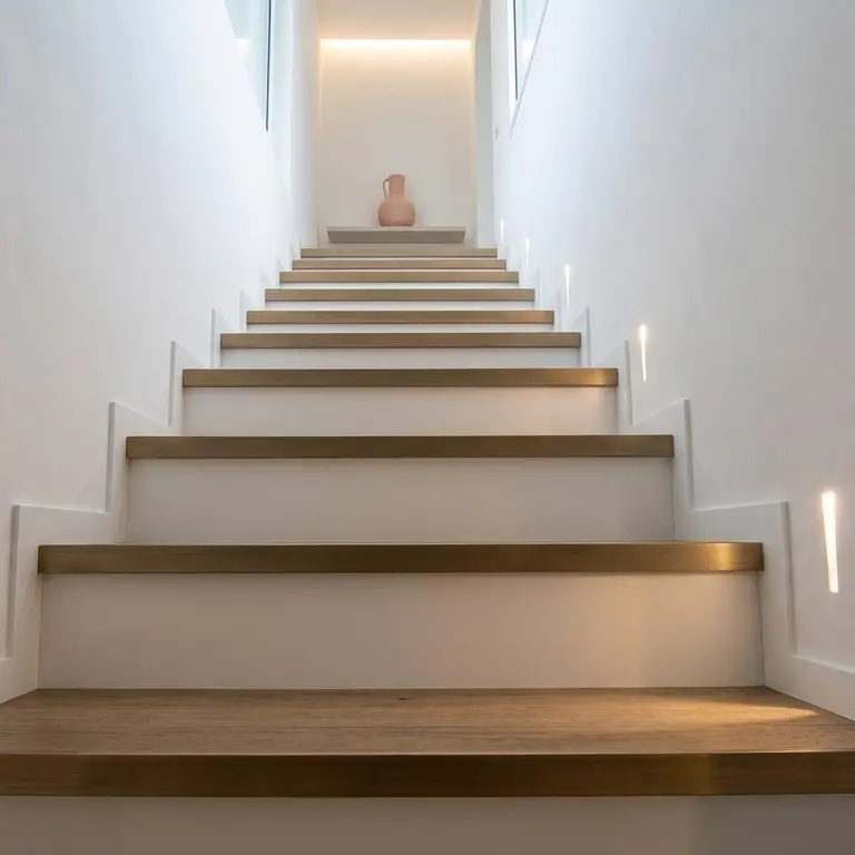 illuminazione scale con faretti a incasso